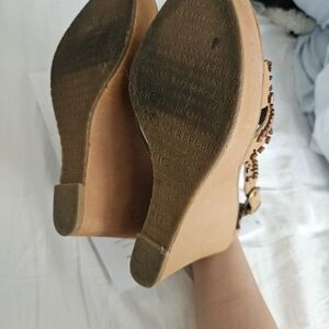 Banana Republic Wedge Heels Size 6.5M Brown